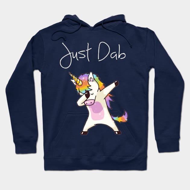 Unicorn Just Dab Hoodie by asilentcowbell